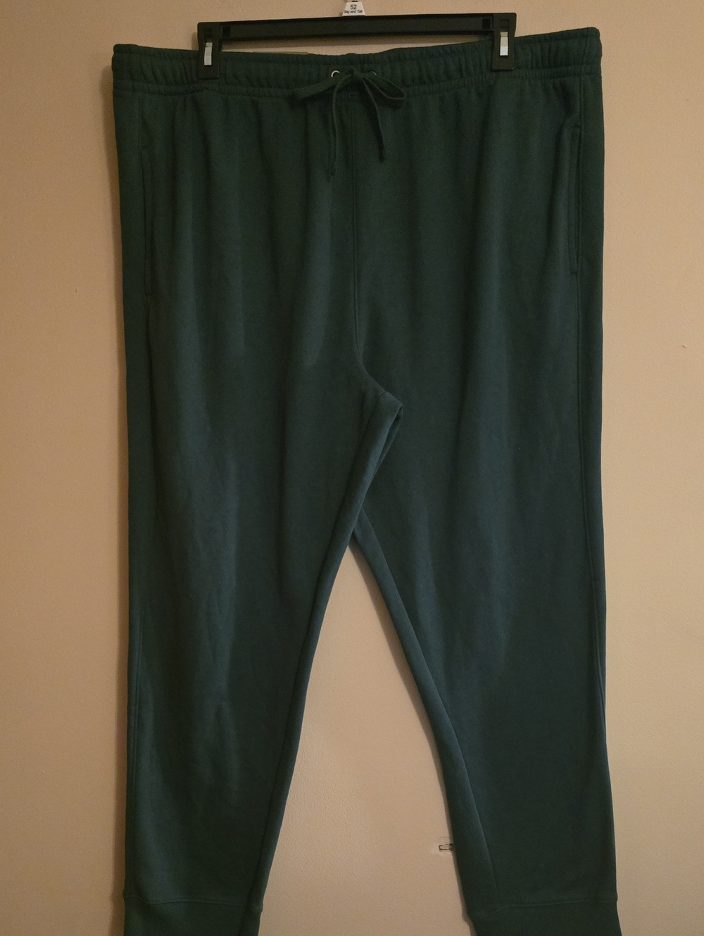 New Goodfellow Mens XXL Forest Green Knit Jogger Fleece Lined Cuffed Sweat Pants